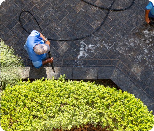 HIGH PRESSURE CLEANING ENTRANCE WAYS