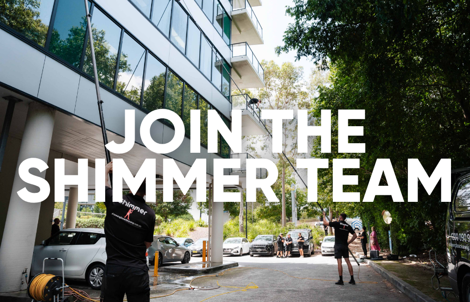 Professional window cleaner jobs Sydney Shimmer team