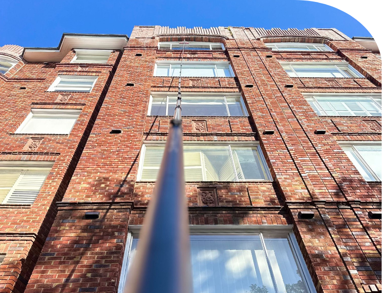Strata Window Cleaning using Waterfed Pole