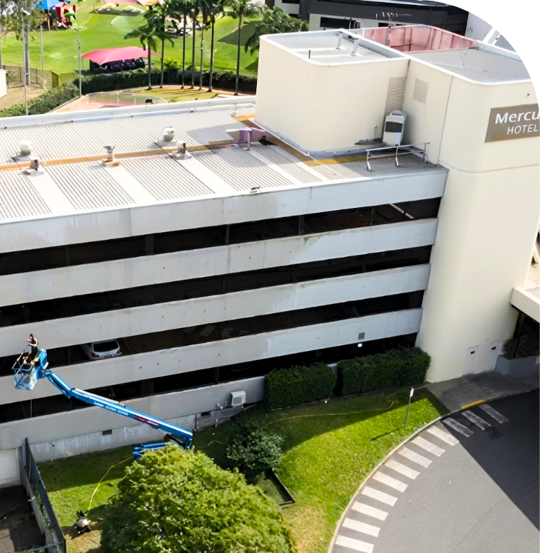 Mercure Hotel Job by Shimmer Glass and Pressure Cleaning