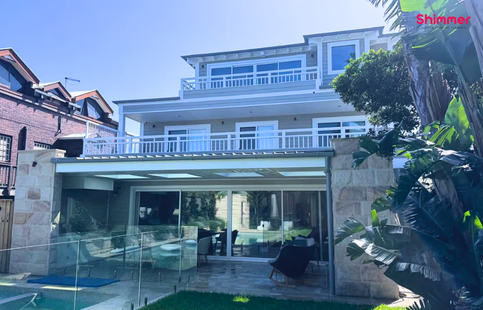 Luxury home residential window cleaning and building washing at Dover Heights Sydney